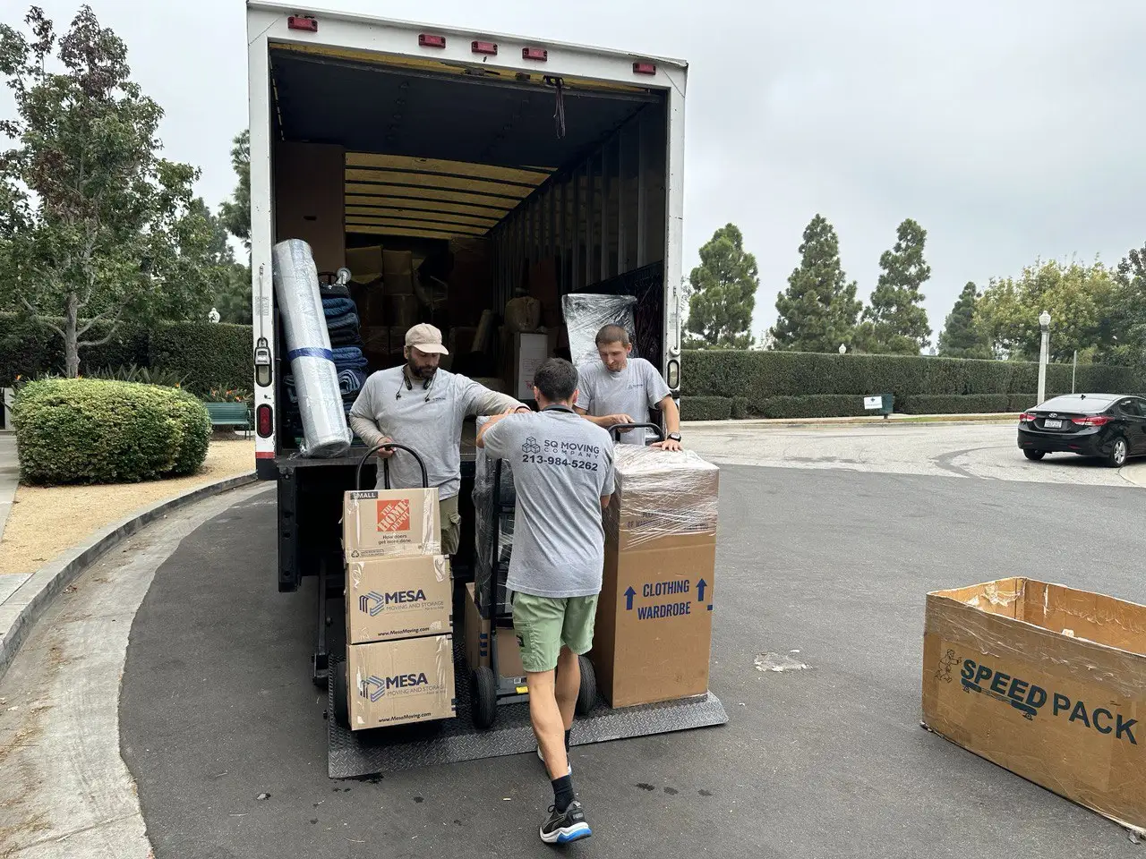 Sawtelle Moving Company loading the truck during a residential move in Sawtelle